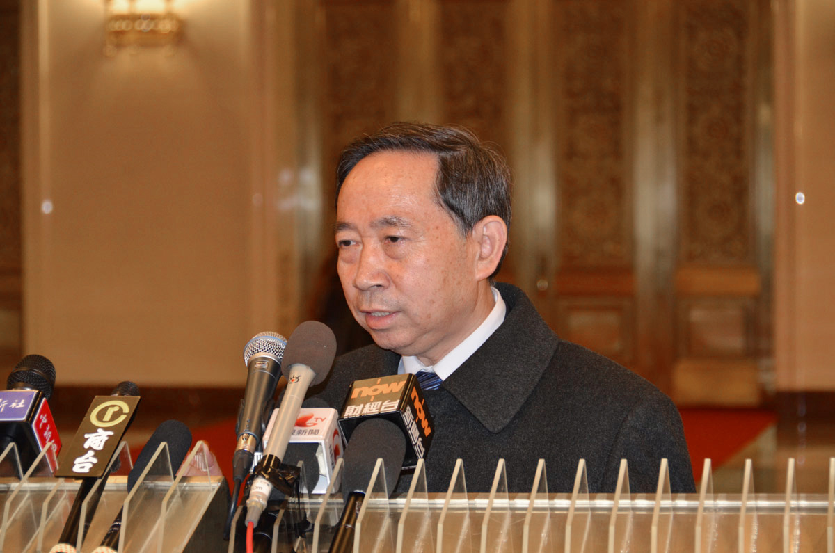 教育部长袁贵仁回答记者提问-王甲摄